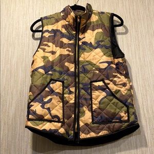 Cute camo print vest
